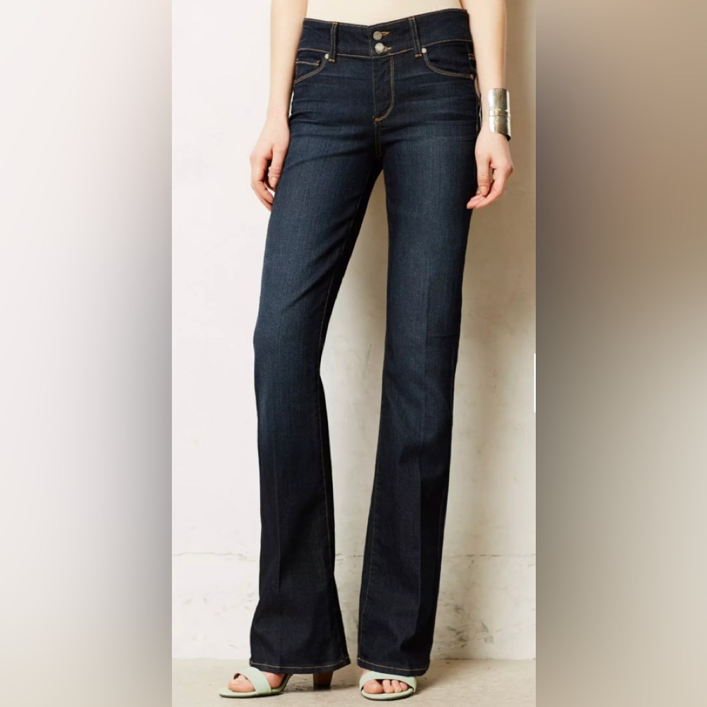 PAIGE Midnight Indigo Boot Cut Jeans